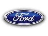 Ford logo blue oval badge with white script lettering