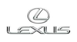 Lexus logo featuring a stylized L shape in a circle above the word LEXUS in chrome lettering